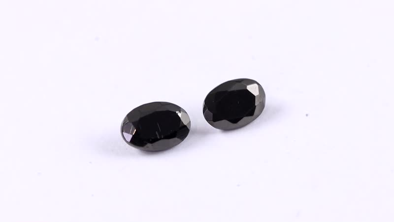 Set of 2 Elite Shungite (Oval 6x4 mm) 0.48 ctw Loose Gemstone