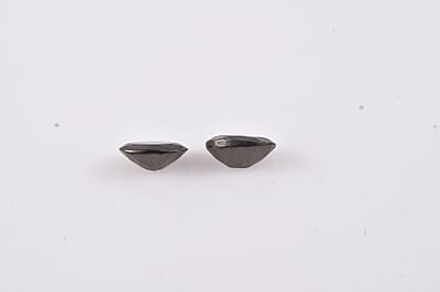 Set of 2 Elite Shungite (Oval 6x4 mm) 0.48 ctw Loose Gemstone