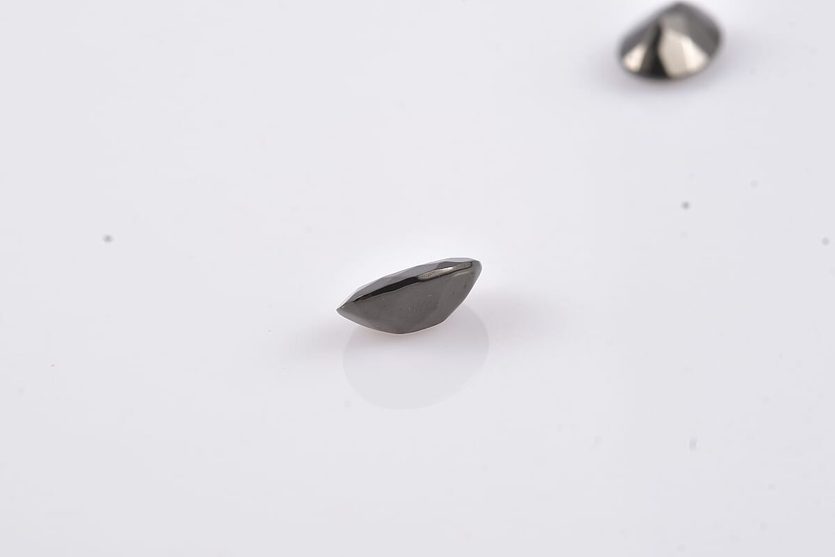 Set of 2 Elite Shungite (Oval 7x5 mm) 0.84 ctw Loose Gemstone image number 1