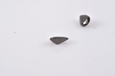Set of 2 Elite Shungite (Pear 6x4 mm) 0.41 ctw Loose Gemstone