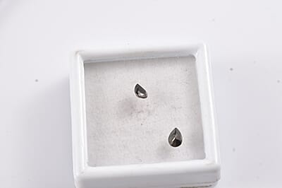 Set of 2 Elite Shungite (Pear 6x4 mm) 0.41 ctw Loose Gemstone
