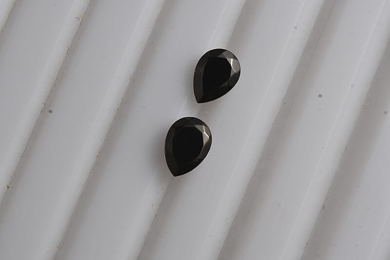 Set of 2 Elite Shungite (Pear 7x5 mm) 0.67 ctw Loose Gemstone