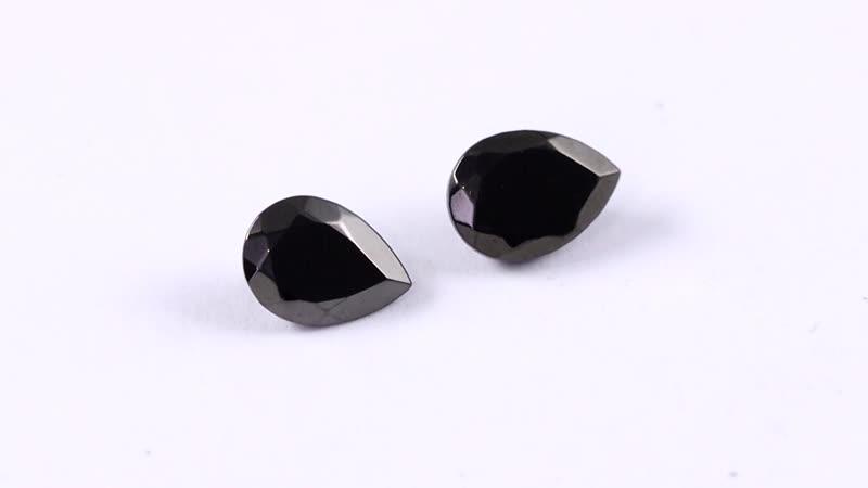 Set of 2 Elite Shungite (Pear 7x5 mm) 0.67 ctw Loose Gemstone
