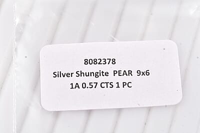 Elite Shungite (Pear 9x6 mm) 0.57 ctw Loose Gemstone