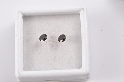 Set of 2 Elite Shungite (Rnd 5 mm) 0.48 ctw Loose Gemstone