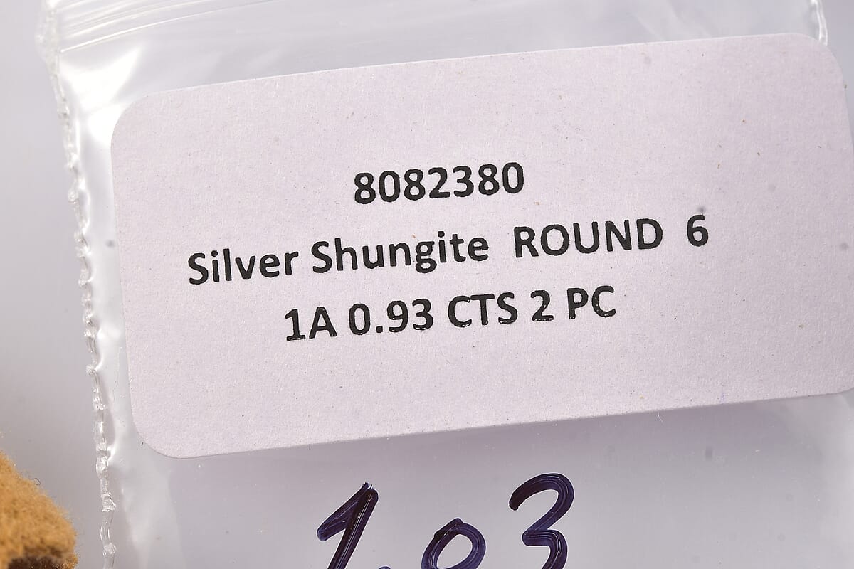 Set of 2 Elite Shungite (Rnd 6 mm) 0.93 ctw Loose Gemstone image number 3