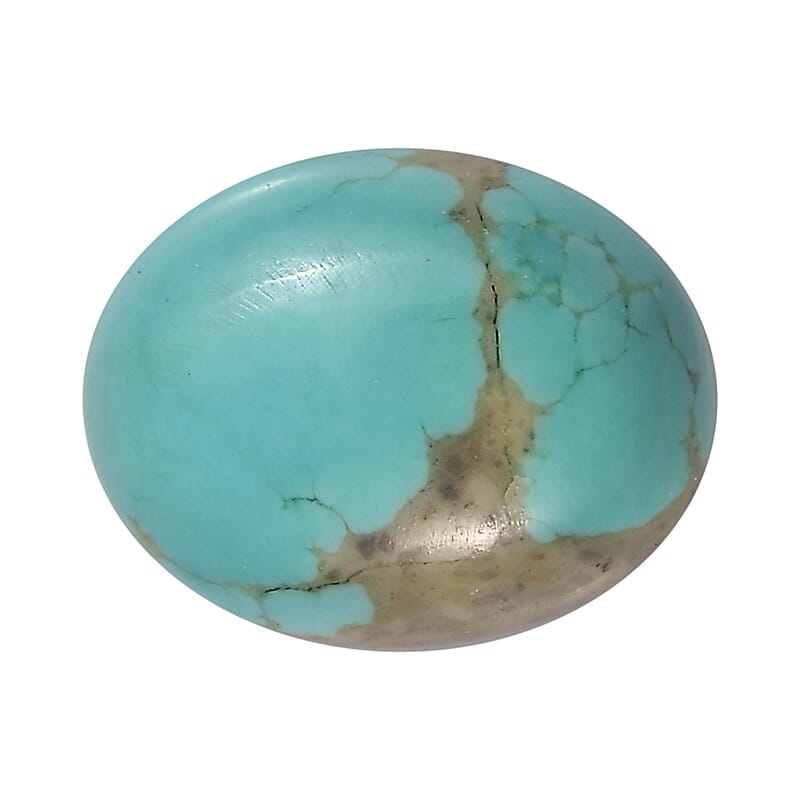 Royston Turquoise (Ovl 9x7mm) 1.56 ctw Loose Gemstone