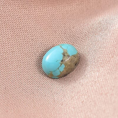 Royston Turquoise (Ovl 9x7mm) 1.56 ctw Loose Gemstone