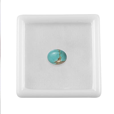 Royston Turquoise (Ovl 9x7mm) 1.56 ctw Loose Gemstone