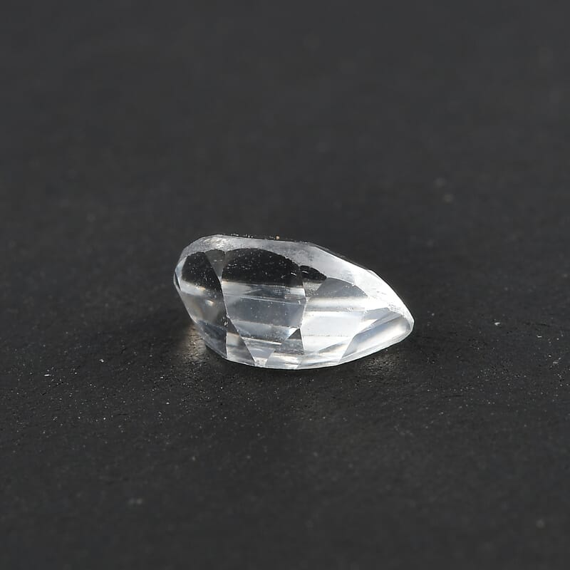 White Zircon (D_Shape 6x4 mm) 0.56 ctw Loose Gemstone
