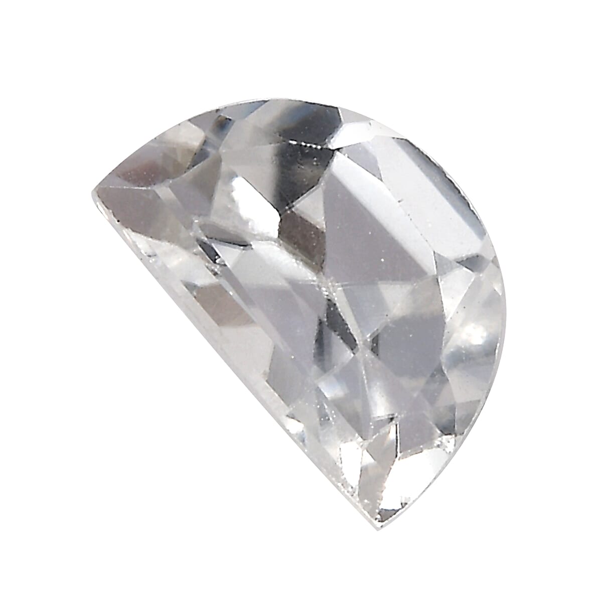 White Zircon (D_Shape 6x4 mm) 0.56 ctw Loose Gemstone image number 2