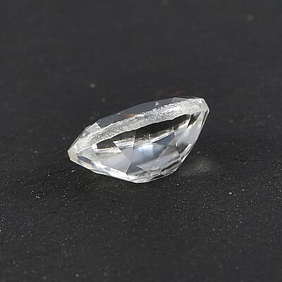 Set of 2 White Zircon (Oval 6x4 mm) 1.28 ctw Loose Gemstone