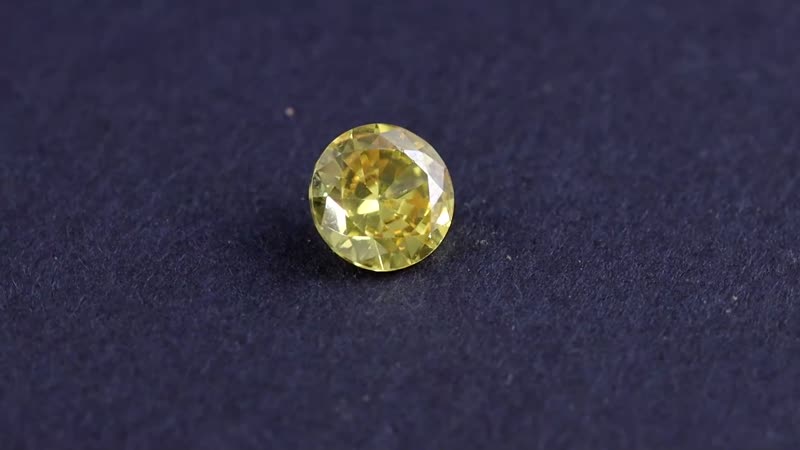 Simulated Yellow Diamond (Rnd 7 mm) 1.88 ctw Loose Gemstone