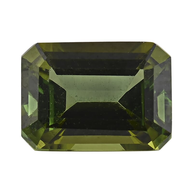 AAAA Sapo Green Tourmaline (Oct Free Size) 1.25 ctw