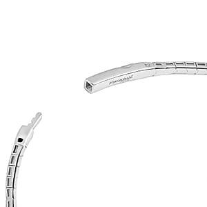 Modani 950 Platinum White Diamond Bangle Bracelet (9.0 In) Metal weight 14.13 Grams Including Spring Weight (0.5g) 1.44 ctw