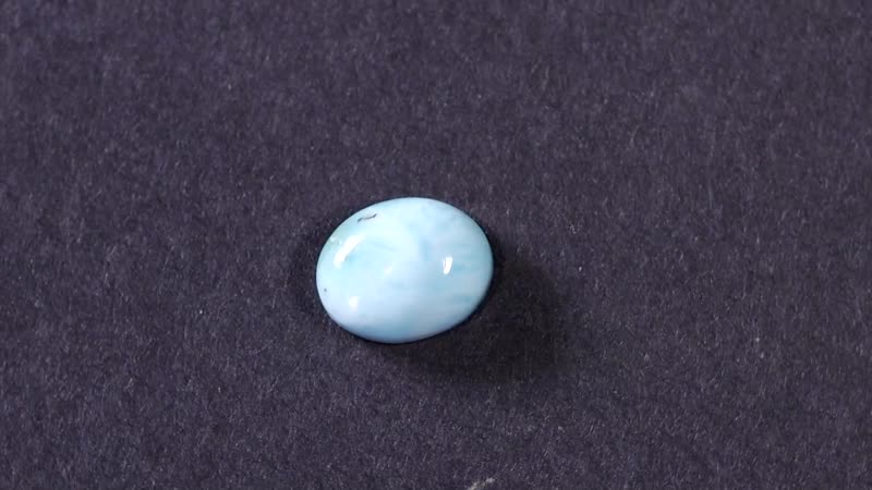 Larimar (Ovl 9x7 mm) 2.23 ctw Loose Gemstone