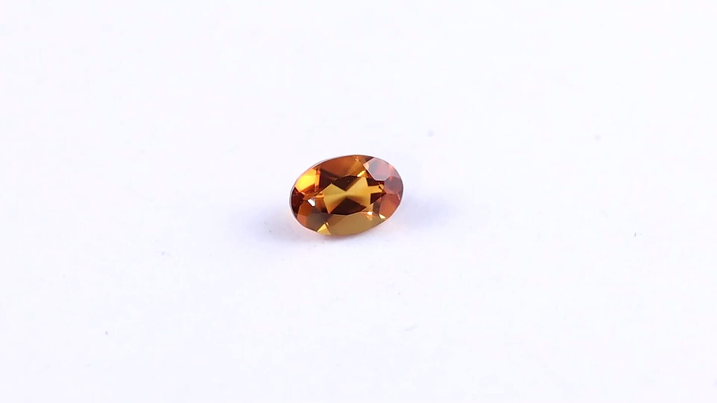 AA Santa Ana Madeira Citrine (Ovl 6x4 mm) 0.38 ctw with Loose Gemstone