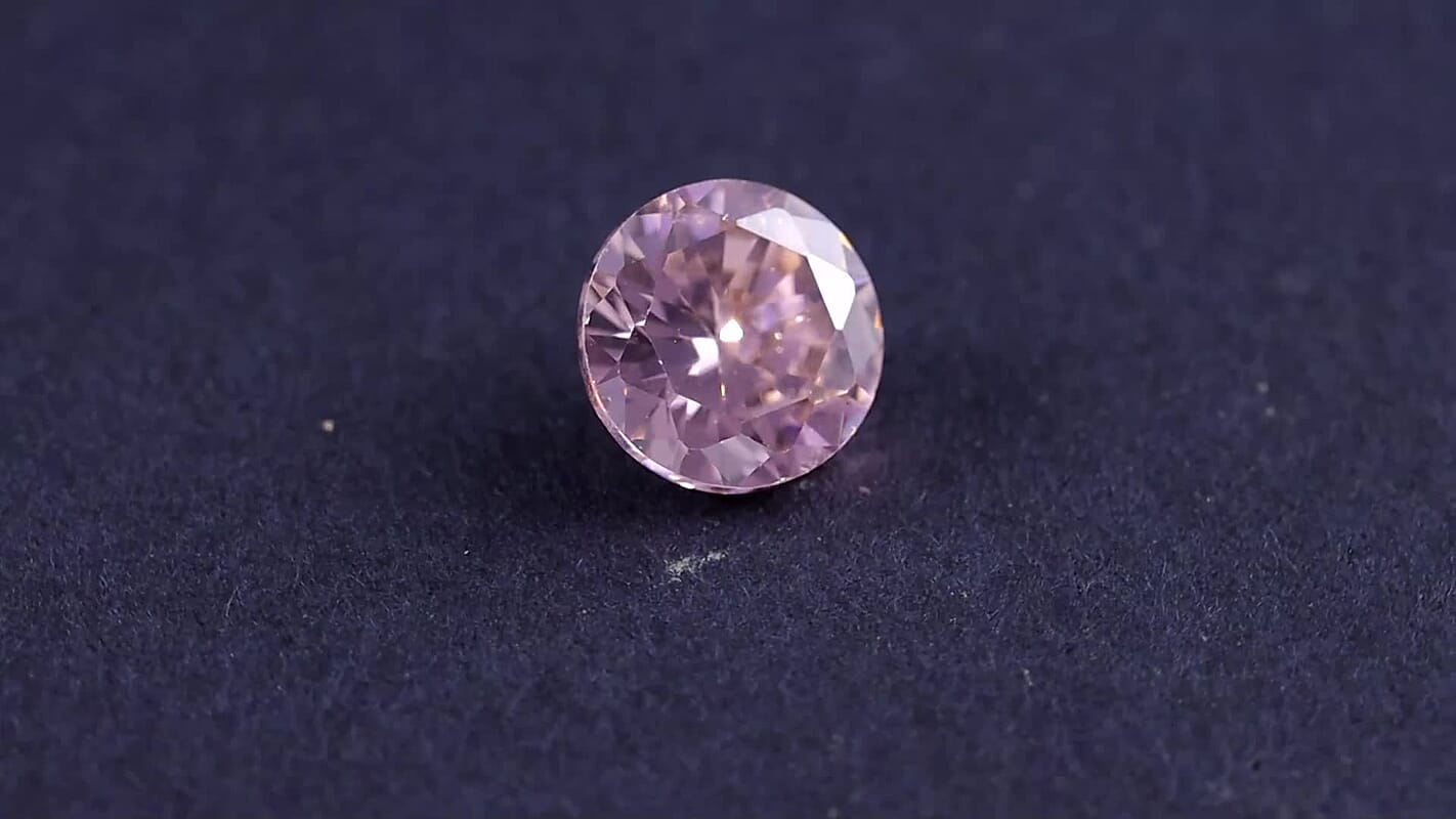 Simulated Pink Diamond (Rnd 8mm) 3.20 ctw Loose Gemstone