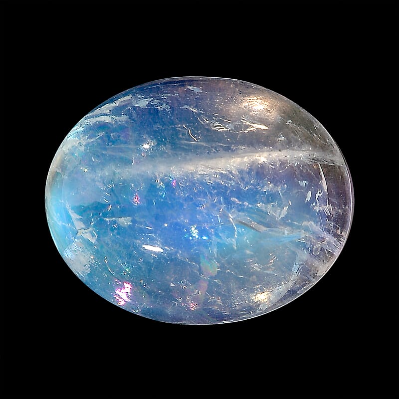 AA Rainbow Moonstone (Oval 10x8 mm) 2.31 ctw Loose Gemstone
