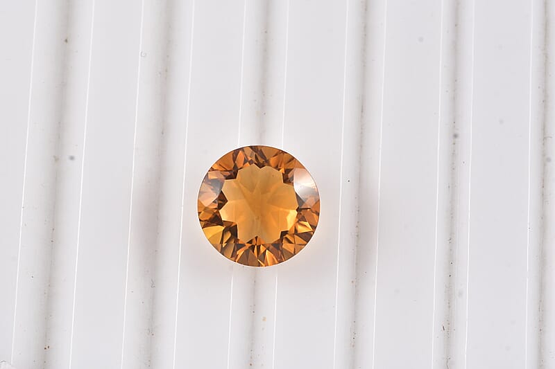 Serra Gaucha Citrine (Rnd 10mm) 3.36 ctw Loose Gemstone