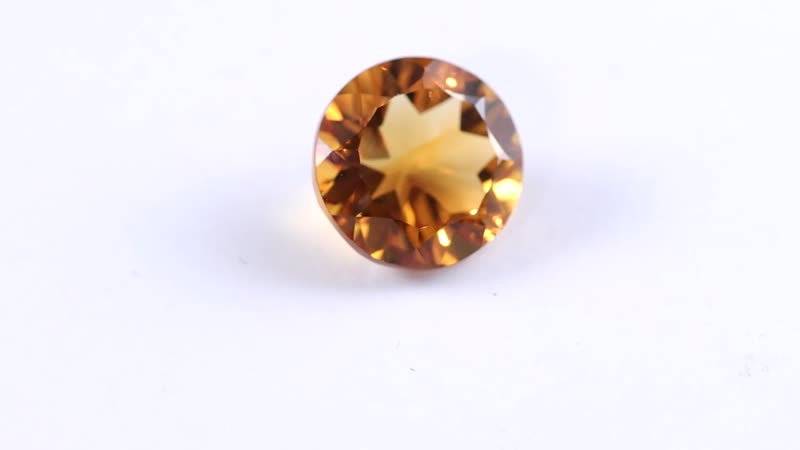 Serra Gaucha Citrine (Rnd 10mm) 3.36 ctw Loose Gemstone