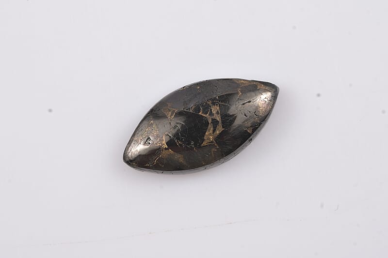 Matrix Silver Shungite (Mrq 20x10 mm) 3.23 ctw Loose Gemstone