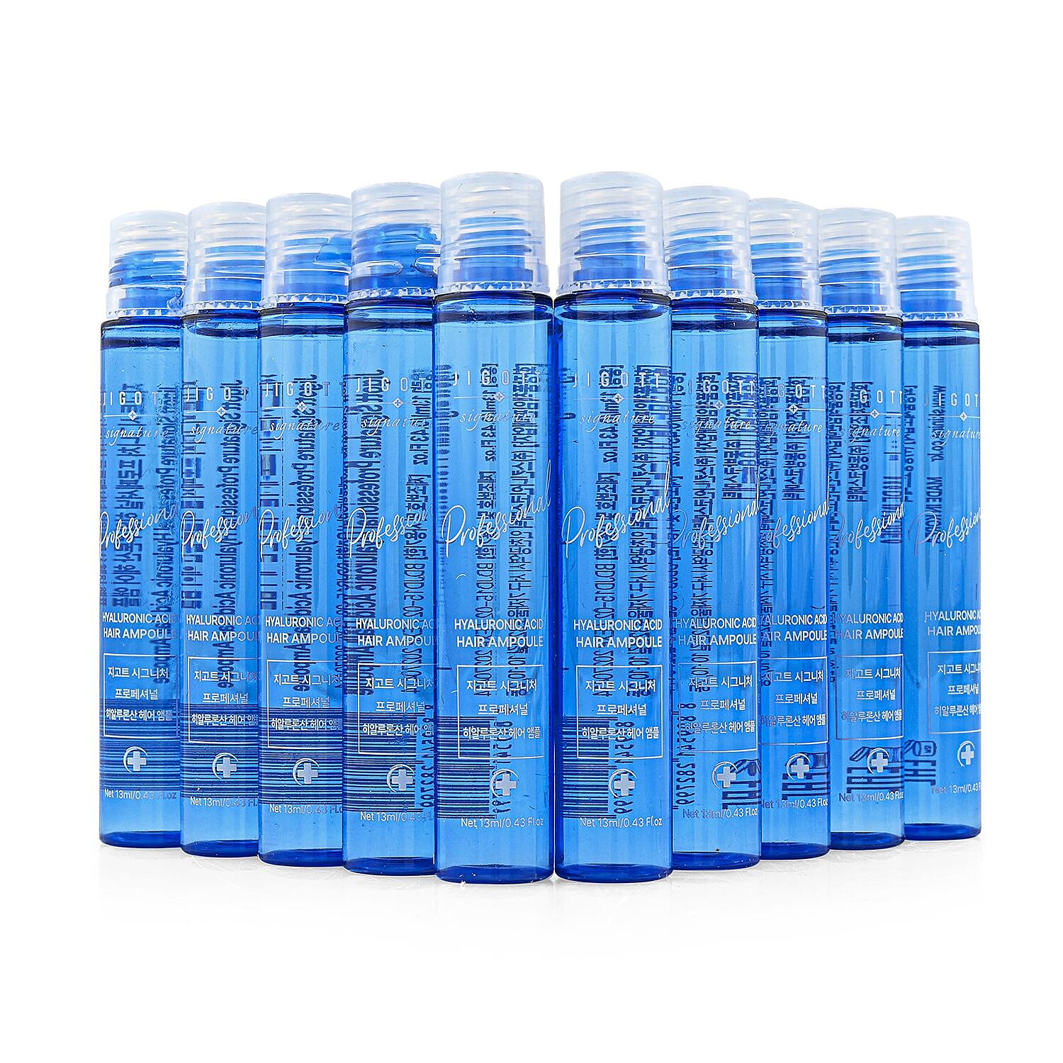 Jigott Signature Professional Hyaluronic Acid Hair Ampoule (10x 0.43oz)
