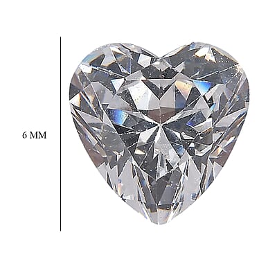 Zirconia by Swarovski (Hrt 6 mm) 1.37 ctw Loose Gemstone