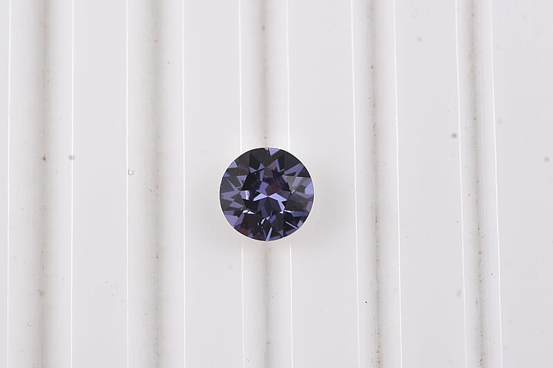 Tanzanite Crystal by Swarovski (Rnd 7.25 mm) 1.10 ctw Loose Gemstone