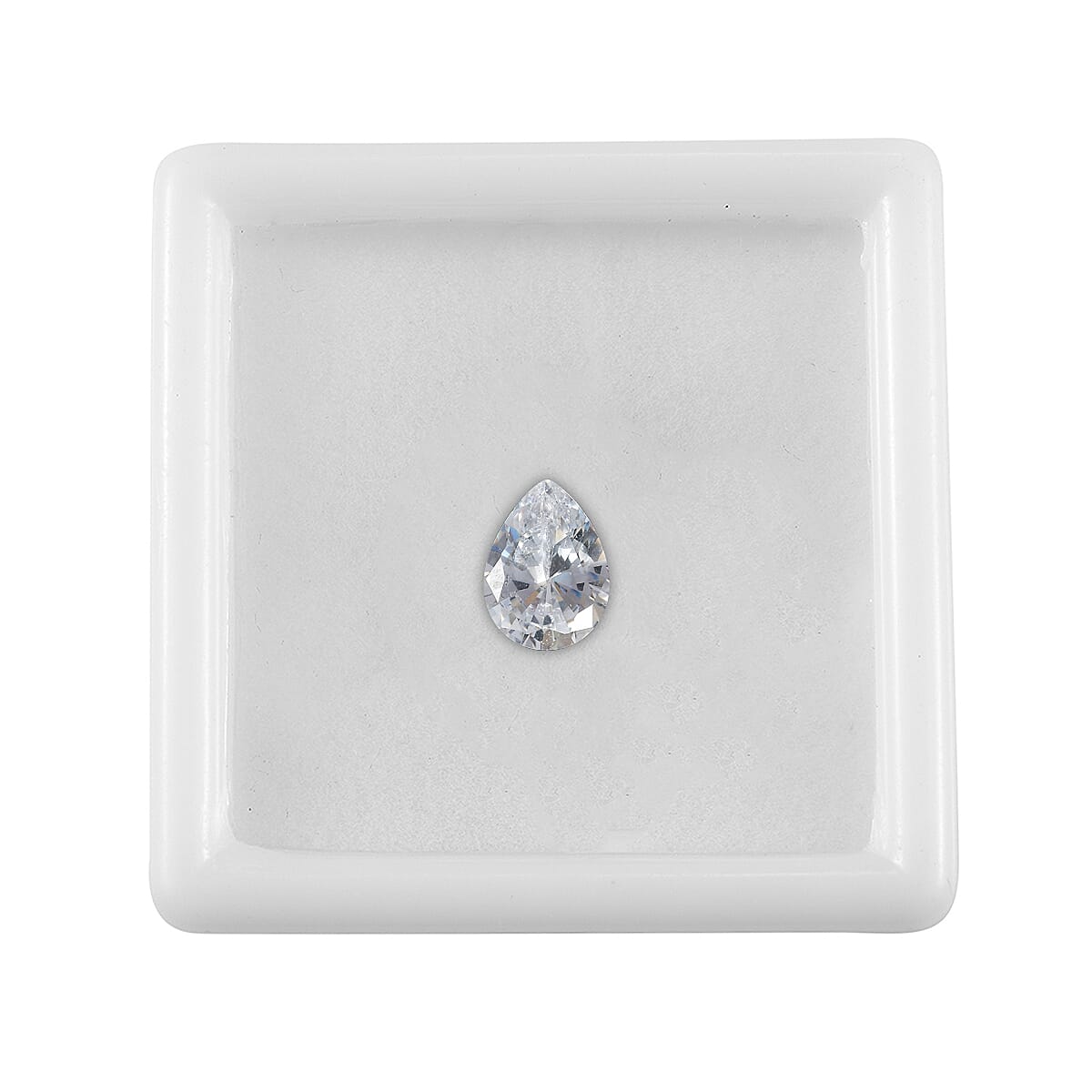 Simulated Diamond (Pear 8x6mm) 1.75 ctw Loose Gemstone