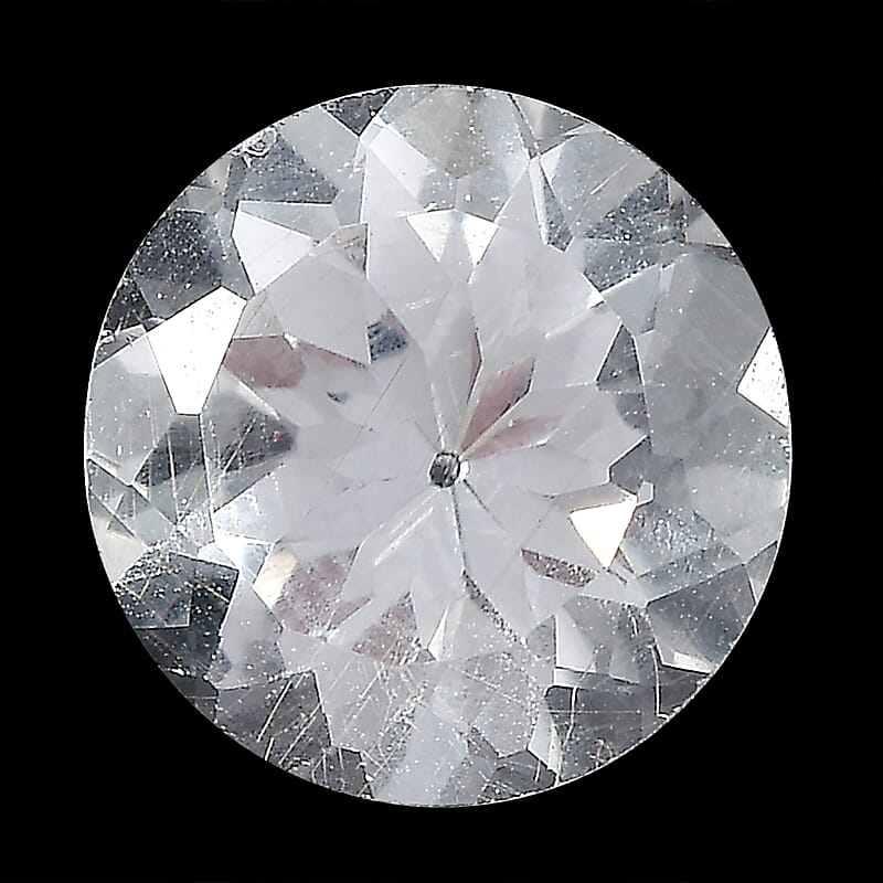 AA White Topaz (Rnd 8 mm) 1.87 ctw Loose Gemstone