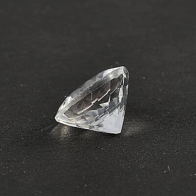 AA White Topaz (Rnd 8 mm) 1.87 ctw Loose Gemstone