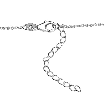 D'Joy Diamond 3.00 ctw Necklace in Rhodium Over Sterling Silver 18 Inches