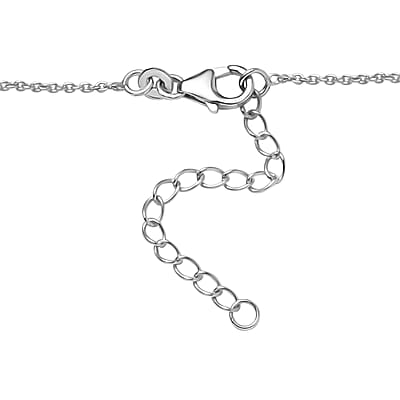 D'Joy Yellow Diamond 2.33 ctw Art Deco Elegance Necklace in Rhodium Over Sterling Silver 18 Inches