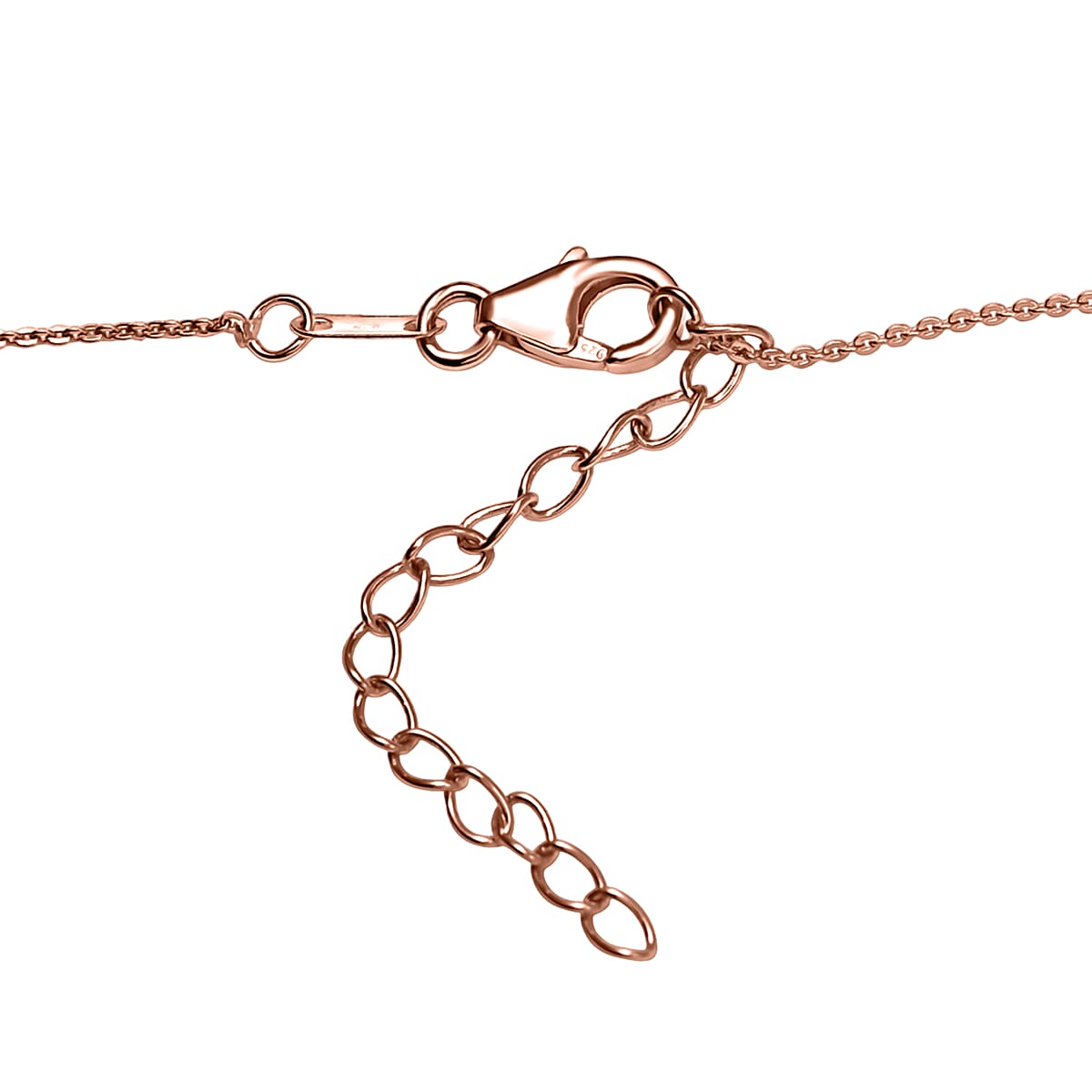 D'Joy Natural Champagne Diamond 2.33 ctw Necklace in 18K Vermeil Rose Gold Over Sterling Silver 18 Inches image number 4