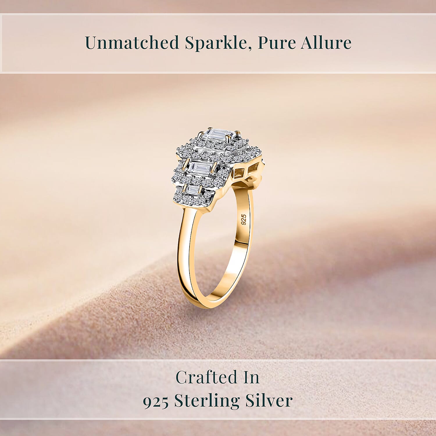 Yellow Gold Over Sterling Silver / 10 - Product card gallery slide 3 (10146062795035)