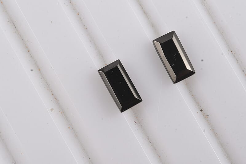 Elite Shungite (Bgt 6x3 mm) 0.38 ctw Loose Gemstone