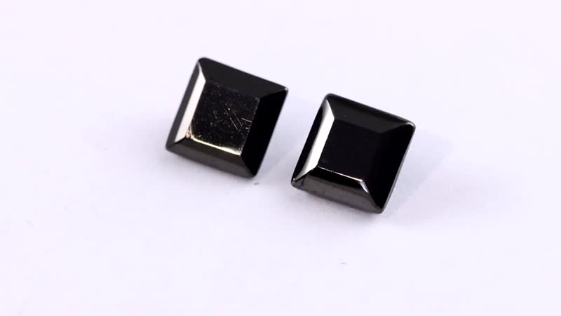 Elite Shungite (Sqr 6 mm) 1.31 ctw Loose Gemstone