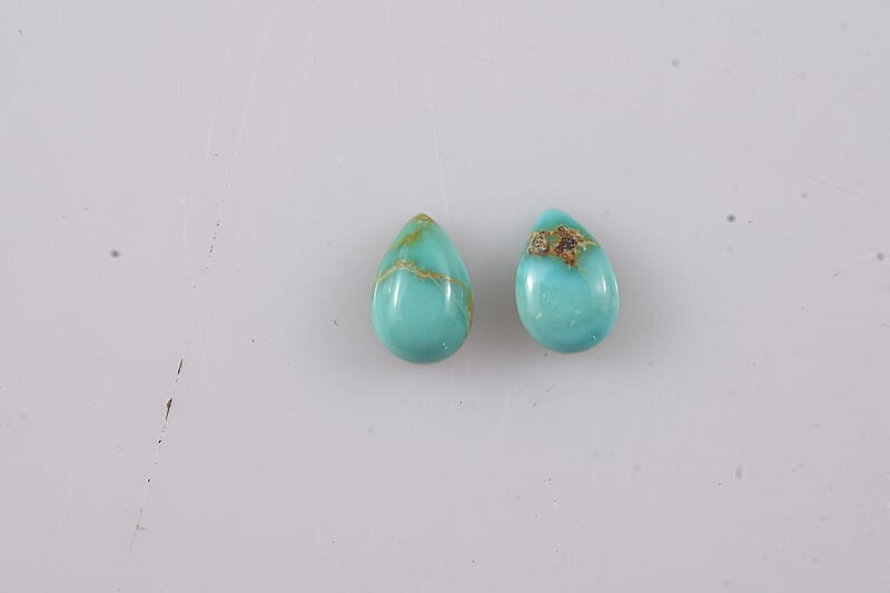 Sierra Nevada Turquoise (Pear 6x4 mm) 0.88 ctw Loose Gemstone