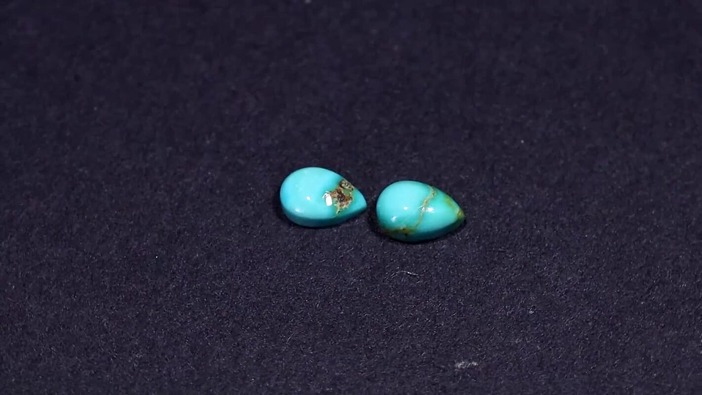 Sierra Nevada Turquoise (Pear 6x4 mm) 0.88 ctw Loose Gemstone