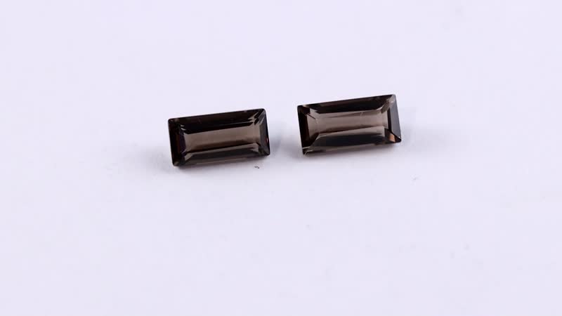 Smoky Quartz (Bgt 6x3 mm) 0.66 ctw Loose Gemstone