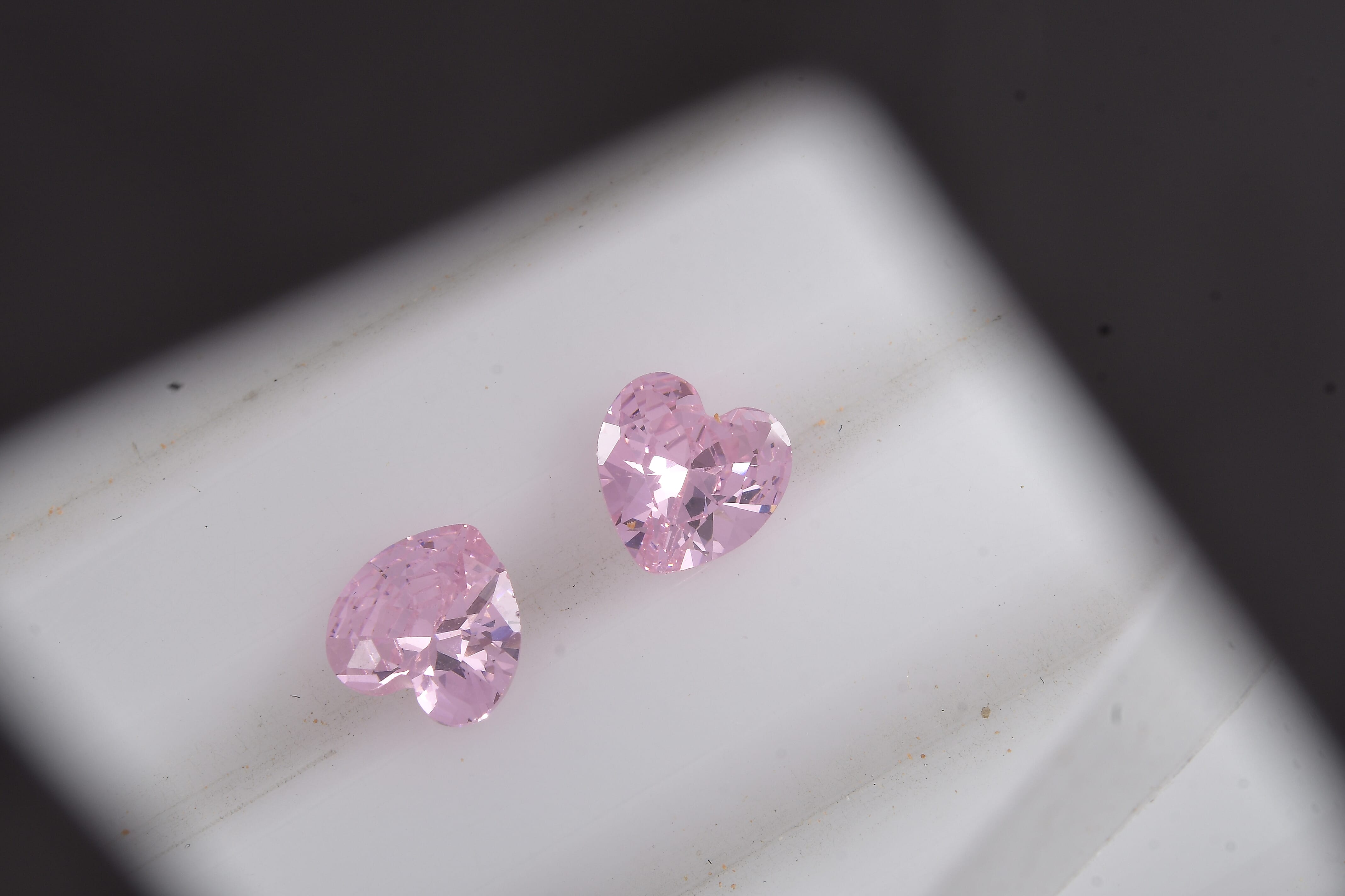 Simulated Pink Diamond (Hrt 5mm) 1.36 ctw Loose Gemstone