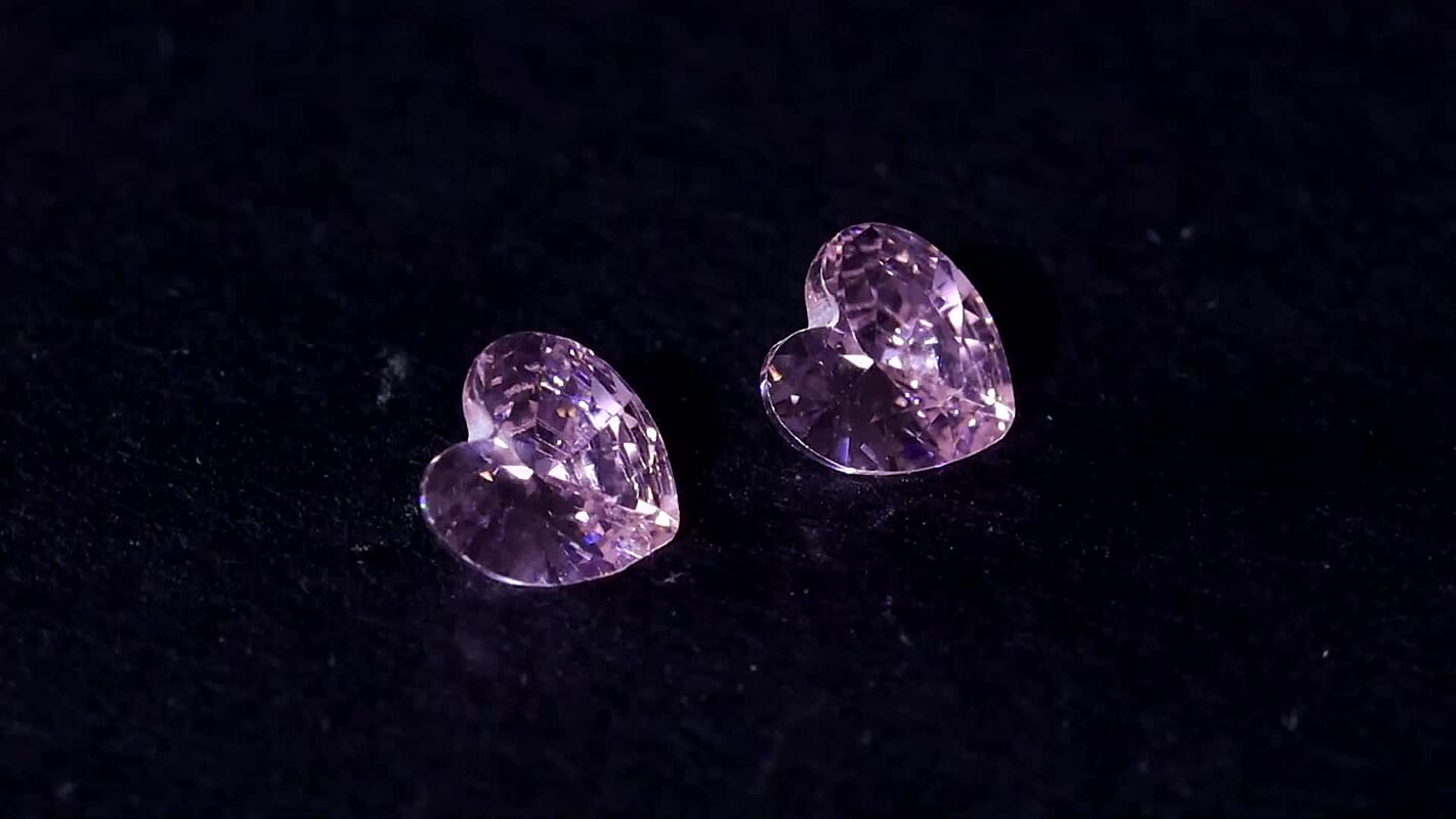 Simulated Pink Diamond (Hrt 5mm) 1.36 ctw Loose Gemstone