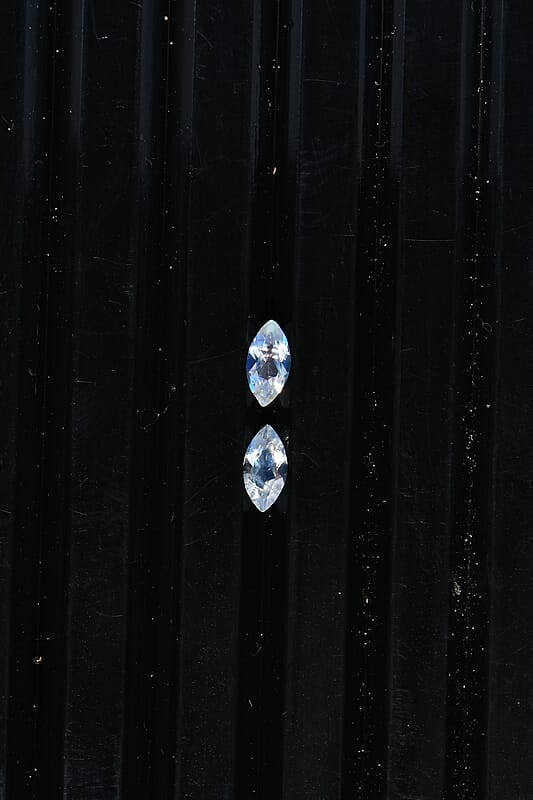 AA Rainbow Moonstone Set of 2 (Mrq 5x2.5 mm) 0.25 ctw Loose Gemstone