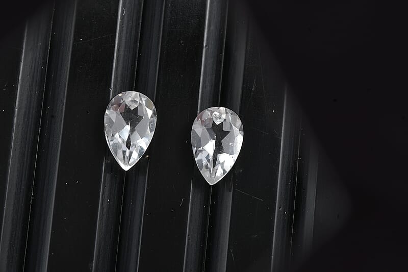 White Topaz (Pear 6x4 mm) 0.91 ctw Loose Gemstone