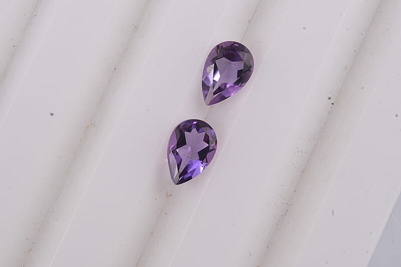 Uruguayan Amethyst (Pear 6x4mm) 0.63 ctw Loose Gemstone