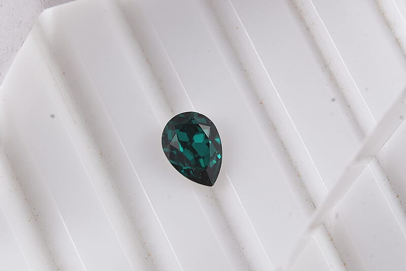 Emerald Crystal by Swarovski (Pear 8x6 mm) 0.88 ctw Loose Gemstone