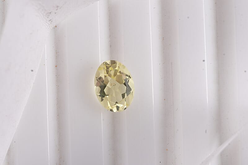 Green Gold Quartz (Ovl 8x6 mm) 1.02 ctw Loose Gemstone