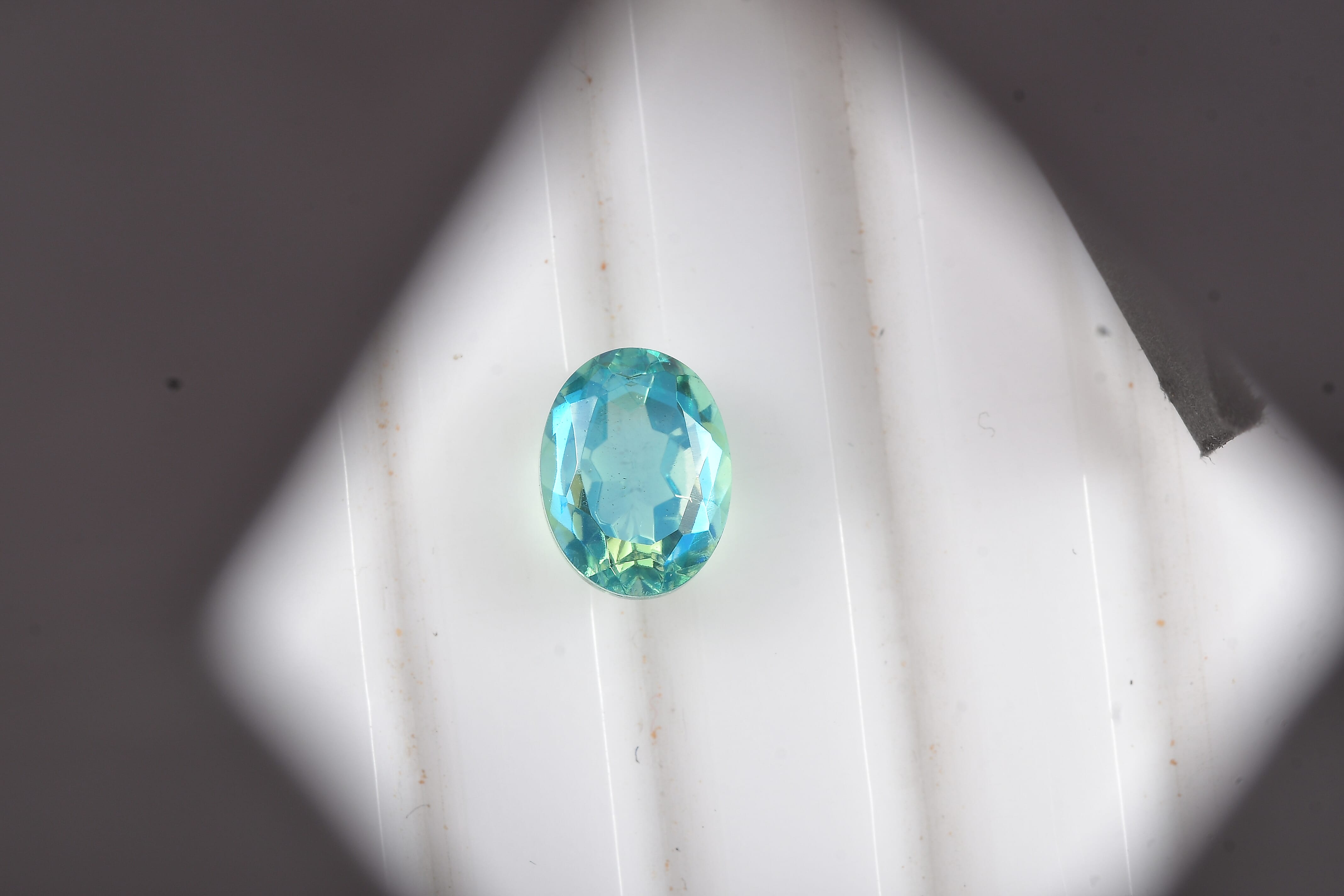 Peacock Triplet Quartz (Ovl 8x6mm) 1.30 ctw  Loose Gemstone