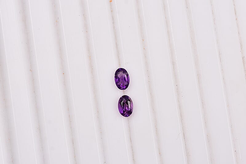 AA African Amethyst (Ovl 6x4 mm) 0.66 ctw Loose Gemstone